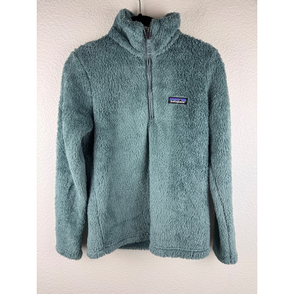 Patagonia XS Los Gatos Fleece Pullover Jacket 1/4 Zip Blue Cozy Layering‎
